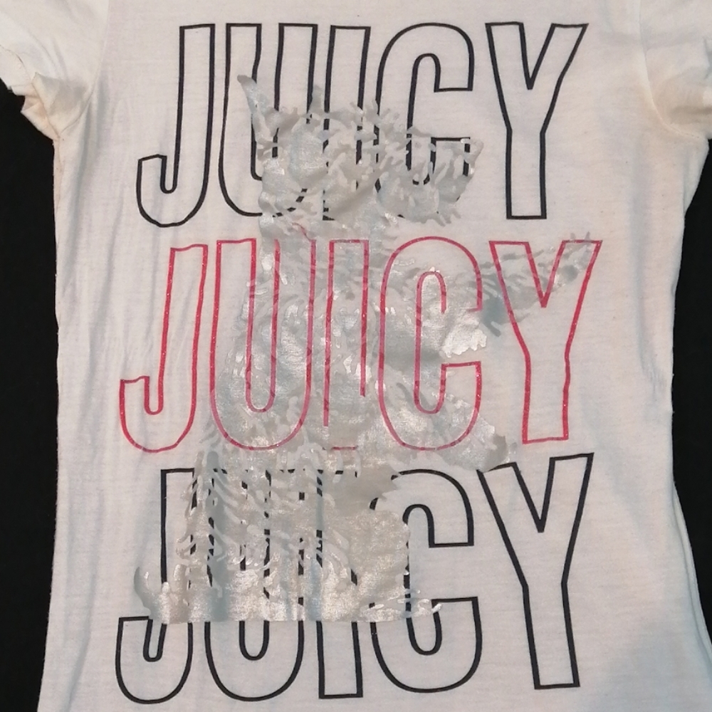 Juicy Couture Casual Foil Print T-shirt SZ S… - Picture 4 of 9
